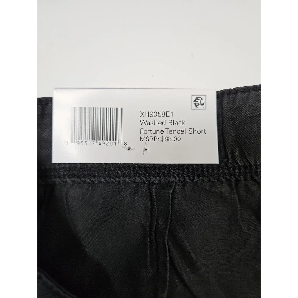 Social Standard Women's Washed Black Mid Rise Fortune 100% Tencel Short Size XXL